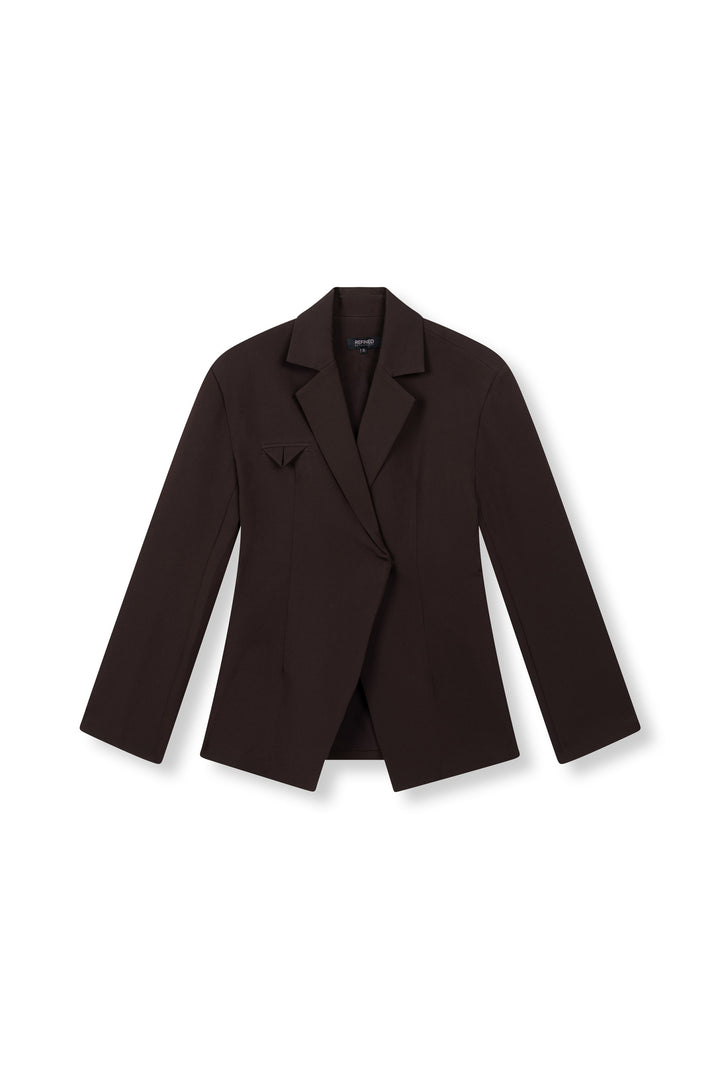 Fitted blazer bruin Mily
